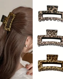 Pinza cabello estampado de leopardo YZA11