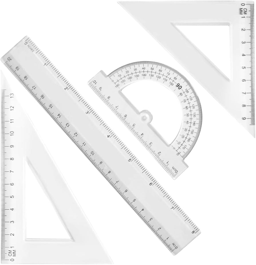 Juego de Geometría básico Transparente
