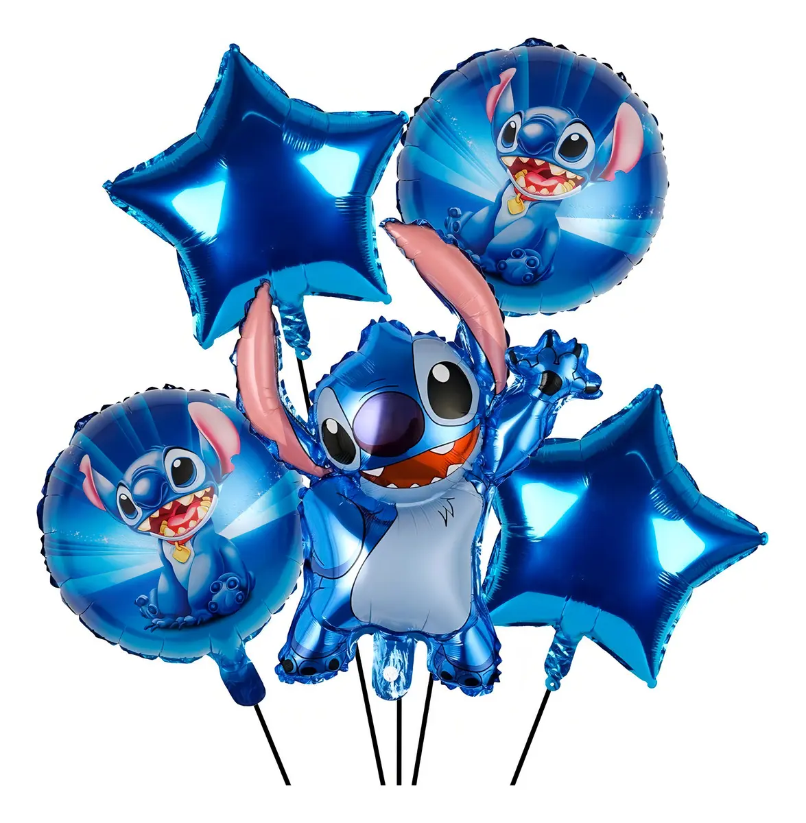 Globos Metálicos De Personajes (5 piezas) - Imagen 2