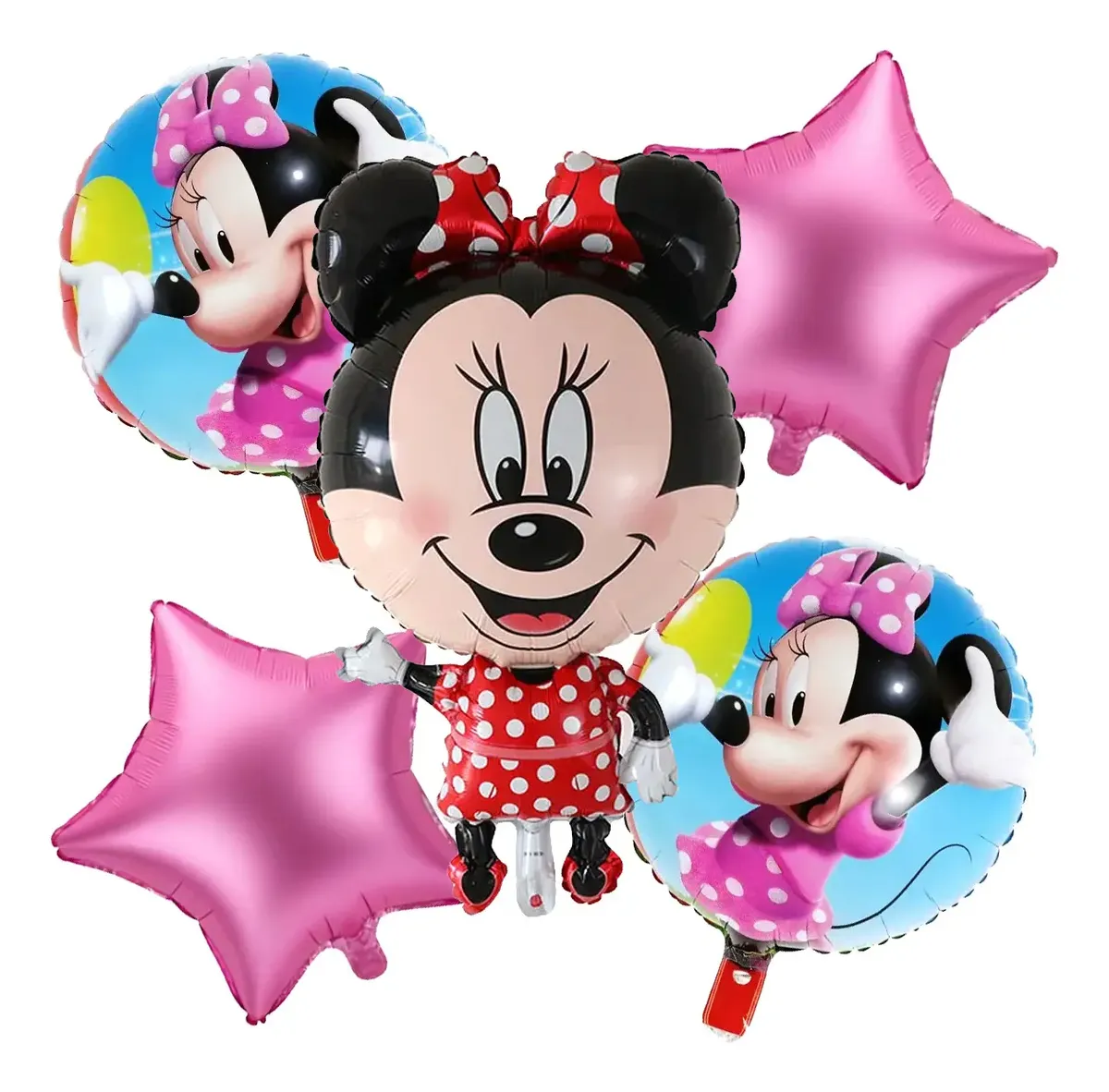 Globos Metálicos De Personajes (5 piezas) - Imagen 4
