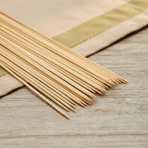 Palitos de bambu con punta para brochetas