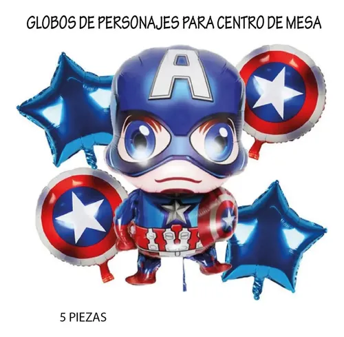 Globos Metálicos De Personajes (5 piezas) - Imagen 3