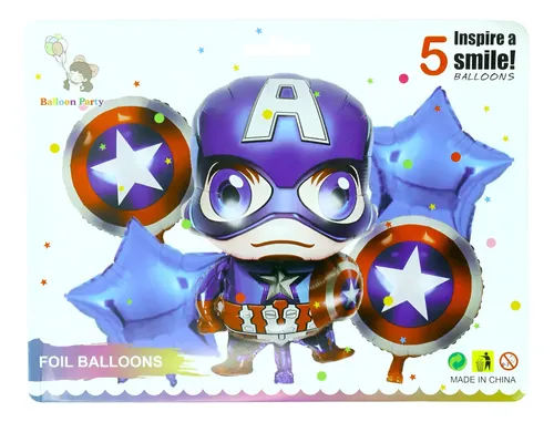 Globos Metálicos De Personajes (5 piezas) - Imagen 5