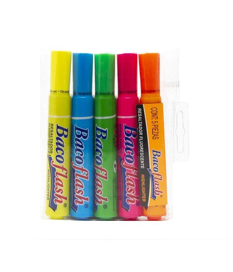Marca Textos Fluorescente BACO Flash
