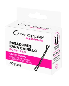 Pasadores para cabello de metal con punta de goma BY APPLE
